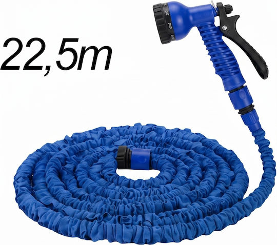 Avizar Ausziehbarer Gartenschlauch 22,5m Sprühpistole Blau