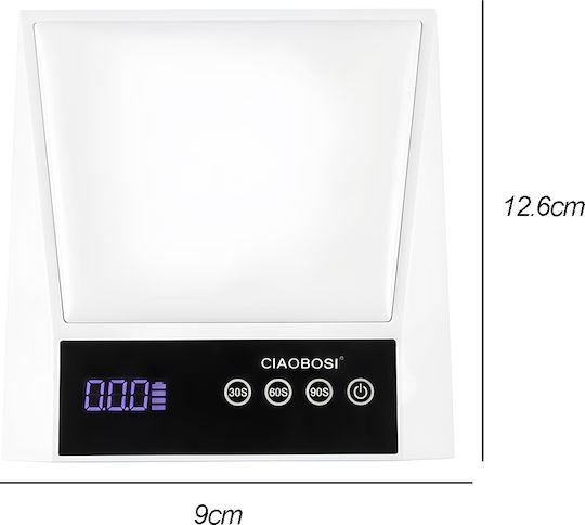 Avizar Lampă UV pentru unghii cu timer și ecran LED 15W Albă