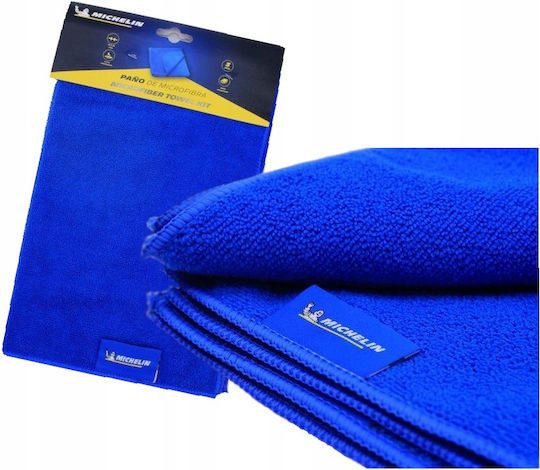 Michelin Lavete Din Microfibră De Curățenie Pentru Materiale Plastice Pentru Interior - Tabloul De Bord Albastru 40x40cm 3 Bucăți