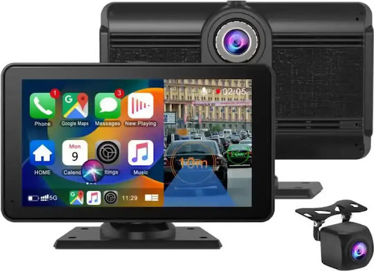 Car Monitor Smart Screen Player 10" Apple CarPlay & Android Auto Rear View Camera & Dash Cam Bluetooth WiFi Full HD – H902bd