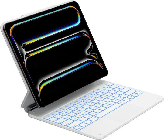 Typecase Edge Klappdeckel Robust mit Tastatur Weie (iPad Pro 13 2024/2025)