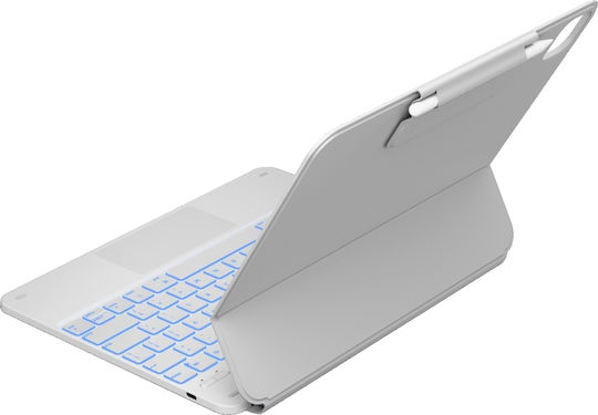 Typecase Edge Klappdeckel Robust mit Tastatur Weie (iPad Pro 13 2024/2025)