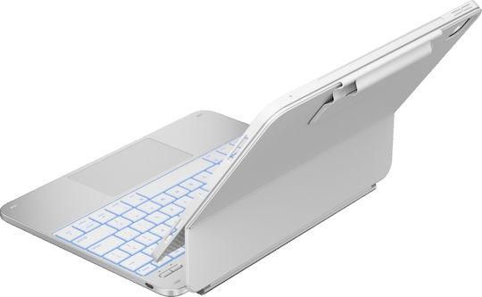 Typecase Edge Klappdeckel Robust mit Tastatur Weie (iPad Air 13 2024/2025)