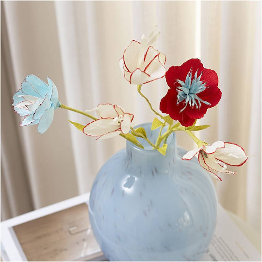 Creativ Company Mini Craft Kit Crepe Paper Μίνι Κιτ Χειροτεχνίας Χαρτί Κρεπ Λουλούδια 1 Τεμάχιο