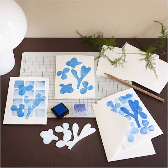 Creativ Company Mini Craft Kit Foam Printing Μίνι Κιτ Χειροτεχνίας Κάρτα Σχέδιο 1 Τεμάχιο