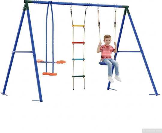 vidaXL Play Fence with Slide Multicolour for 3+ Years