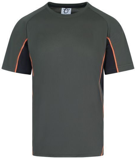 Tricou Toxotis Ns07 verde-portocaliu