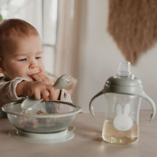 Miffy Set Baby Cutlery for 6+ Months Green 2 Pieces