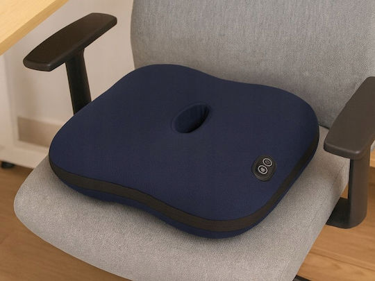 Pernă de șezut pentru coccis 40x40x7cm în culoare albastră ZK12763QWS17