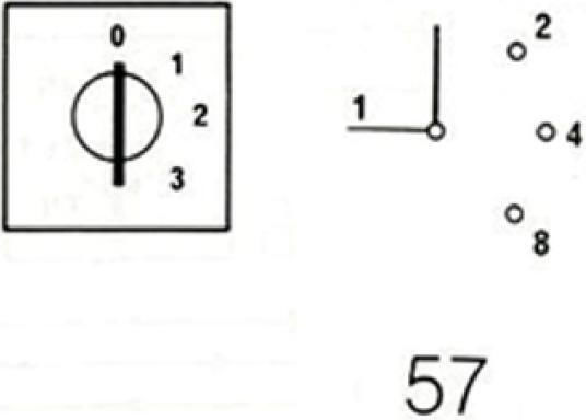 Rotierender Industrieller Schalter Typ 03.001.0191