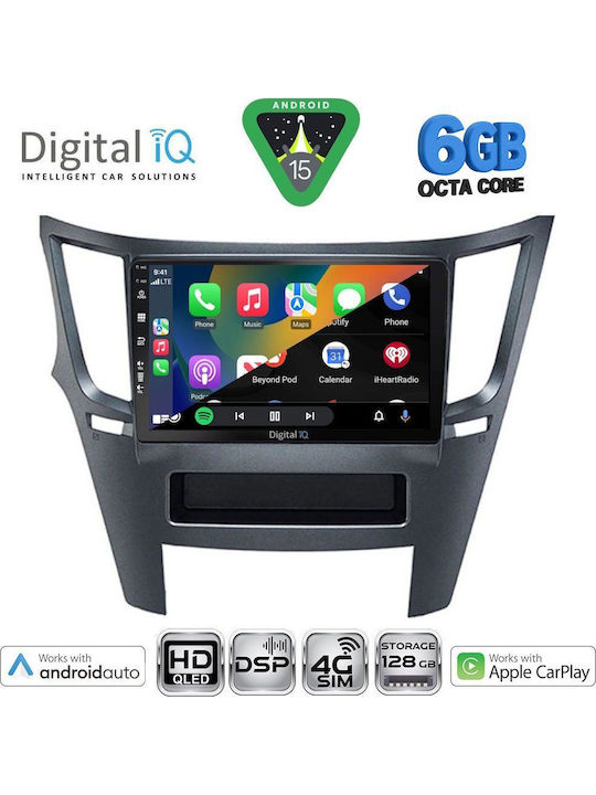 Digital IQ Car Audio System for Subaru Legacy / Outback 2009-2014 (Bluetooth/USB/WiFi/GPS/Apple CarPlay/Android Auto) with 9" Touch Screen