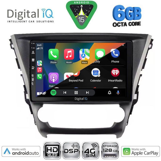 Digital IQ Ηχοσύστημα Αυτοκινήτου για Toyota Avensis 2016-2019 (Bluetooth/USB/WiFi/GPS/Apple-Carplay/Android-Auto) με Οθόνη Αφής 10"