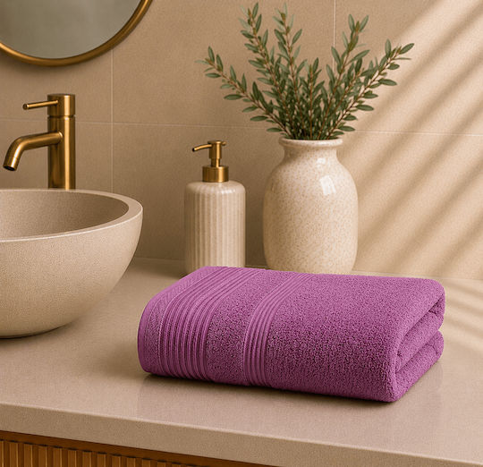 Astron Italy Face Towel 50x100cm Dark Lilac Weight 600gsm