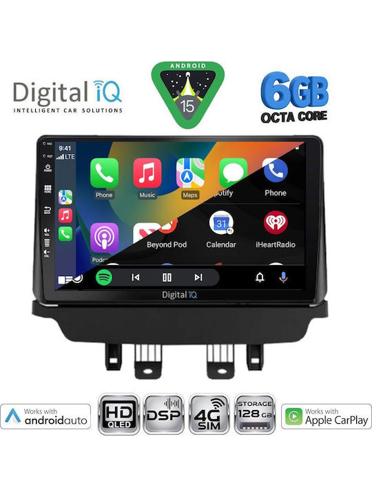 Digital IQ Car Audio System for Mazda 2 2014-2023 Bluetooth USB WiFi GPS Apple CarPlay Android Auto with 9" Touch Screen