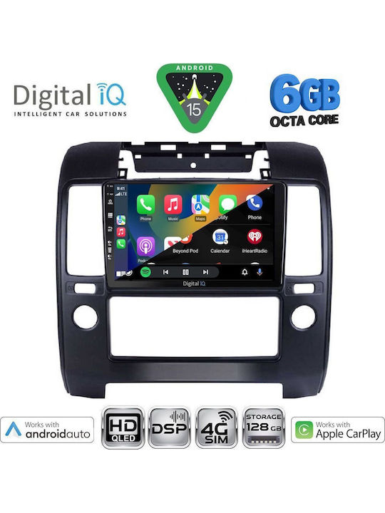 Digital IQ Car Audio System for Nissan Navara 2006-2011 with A/C Bluetooth USB WiFi GPS Apple CarPlay Android Auto with 9" Touch Screen