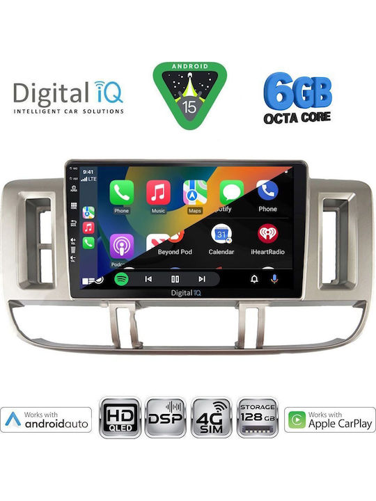 Digital IQ Car Audio System for Nissan X-Trail 2000-2004 (Bluetooth/USB/WiFi/GPS/Apple CarPlay/Android Auto) with 9" Touch Screen