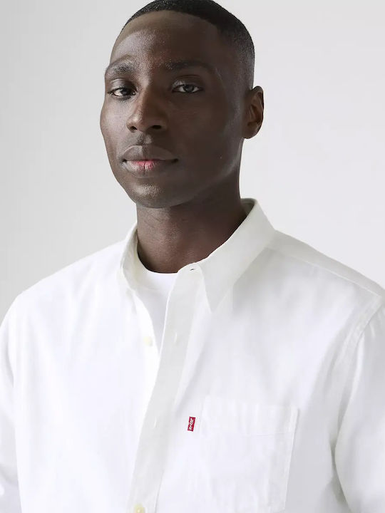 Pocket Long Sleeve Shirt White