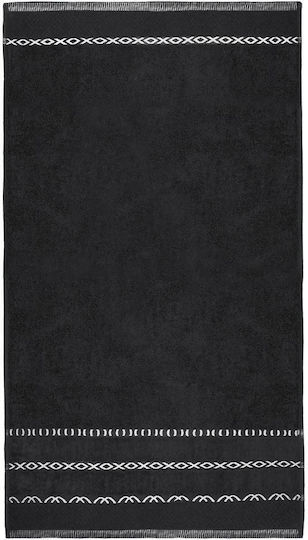 Detexpol Badehandtuch 70x140cm Schwarz Gewicht 550gr/m²