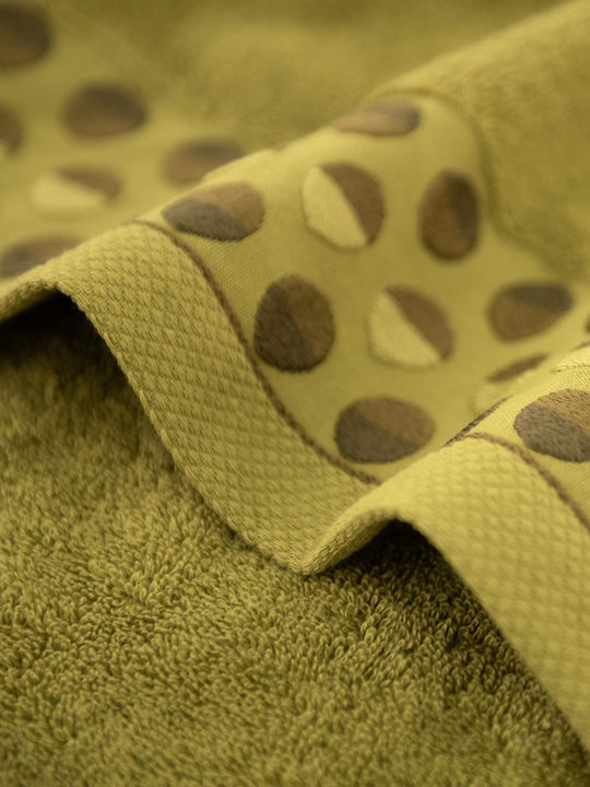 Zwoltex 70x140cm Olive Badetuch Gewicht 450gr/m²