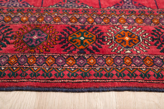 Класически Ръчно Изработен Руски Килим Bokhara 162x250 Cm в Бордо Червено