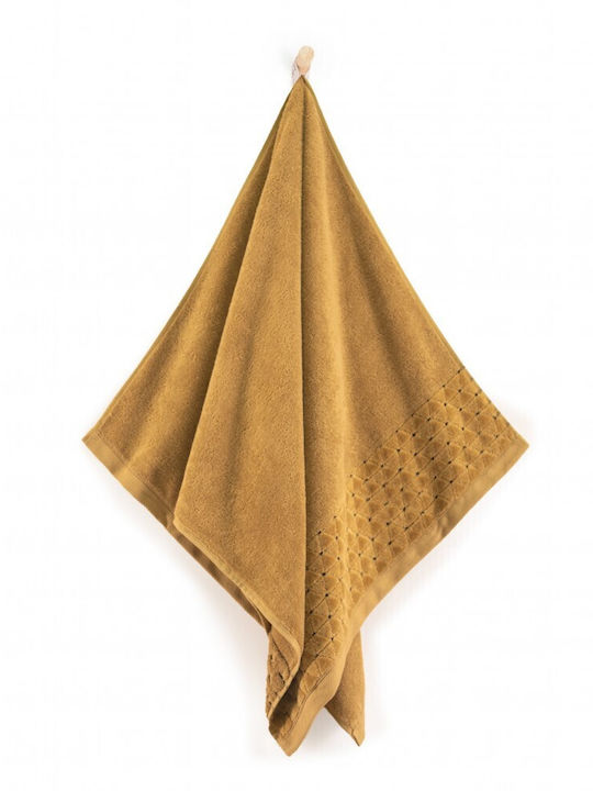 Zwoltex Πετσέτα Προσώπου Oscar 50x100εκ. Mustard Βάρους 500gr/m²