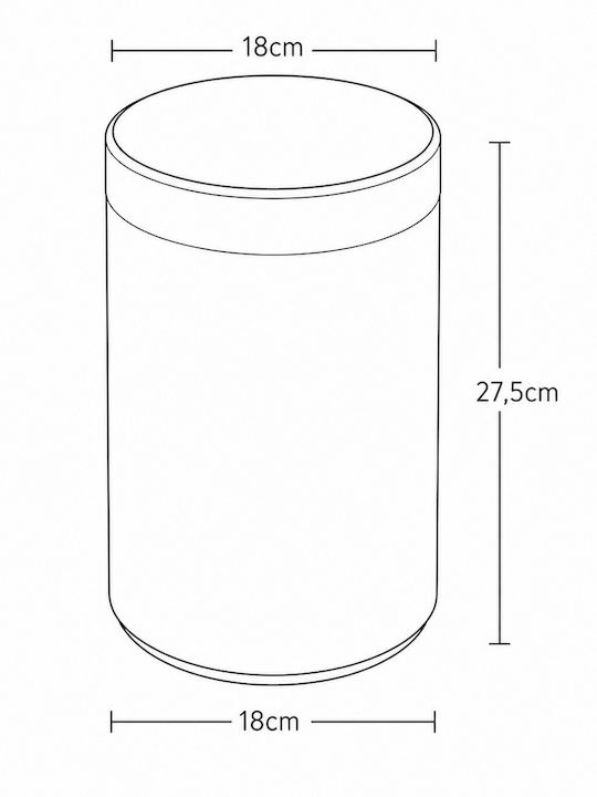 MRShome Plastic Bathroom Basket 5lt White