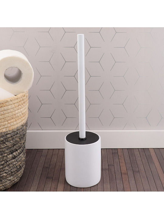Keramische Toilettenbürste Badezimmer Weiß