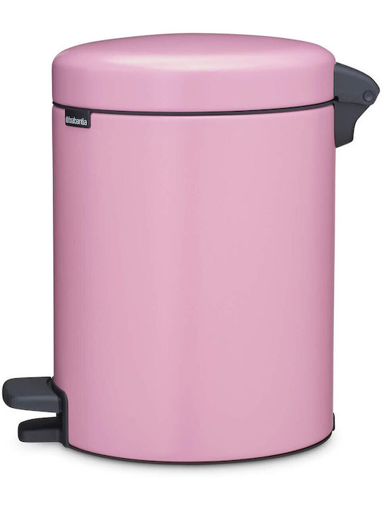 Brabantia Newicon Μεταλλικό Καλαθάκι Μπάνιου 5lt Ροζ