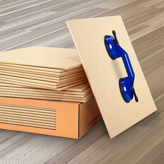 Ventuză dublă pentru sticlă și plăci ceramice, porțelan glazurat, gresie, până la 90 kg