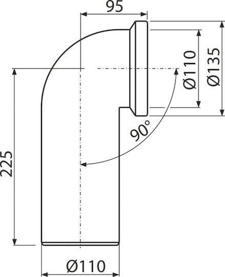 Conexiune Wc Cot De 90°