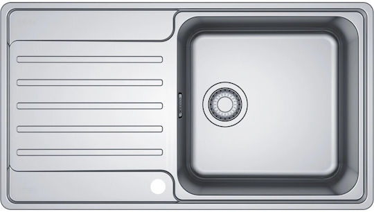 Franke Bcx 611 Ένθετος Νεροχύτης Δεξιός Inox Μ86xΠ48cm Ασημί