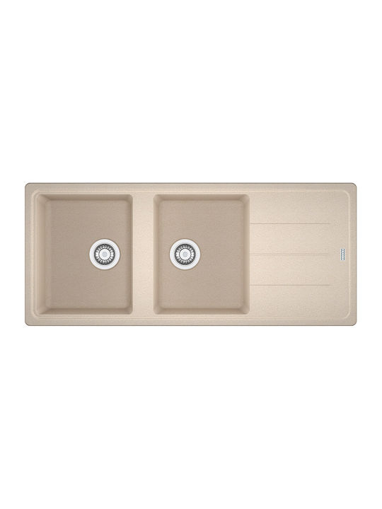 Franke Basis BFG 621 3145518896 114.0284.106 Drop-In Sink Synthetic Granite W116xD50cm Beige