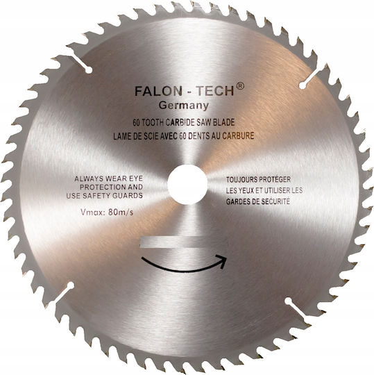Falon-Tech Schleifscheibe Für Holz Mit 60 Klingen 315mm