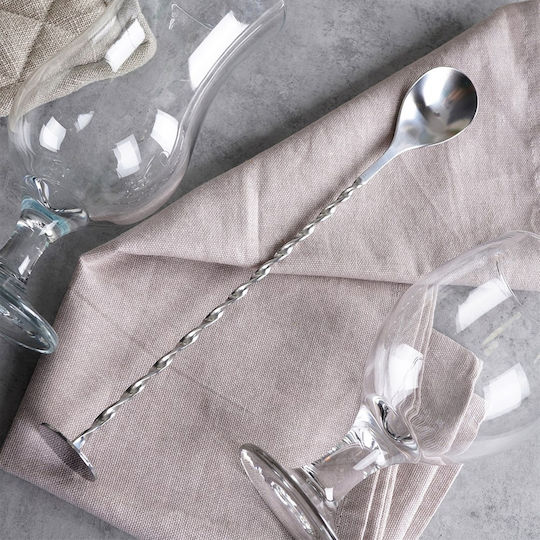 Stainless Steel Bar Spoon Drinks Cocktails 28 Cm