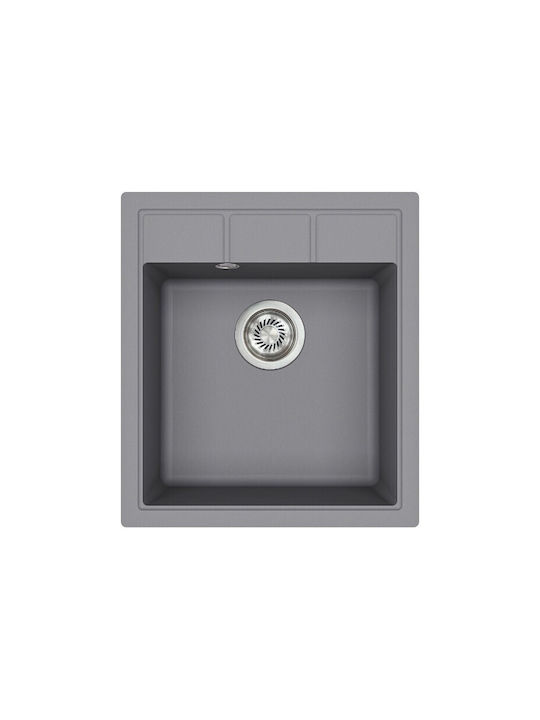 Helika Helika Nova SN100-202 Drop-In Мивка от Синтетичен Гранит Ш46xД51.5см Сив