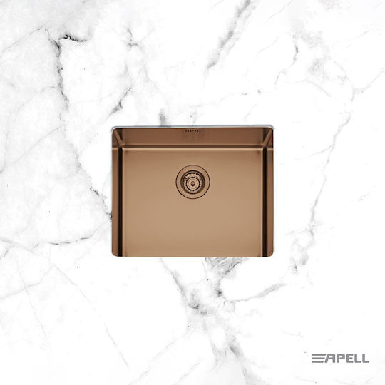 Apell MEM54-222 Unterbau Inox Satiniert M54xB44cm Bronze