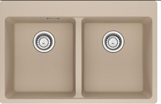 Franke Centro 3149000485 Drop-In Sink Synthetic Granite W76xD50cm Beige