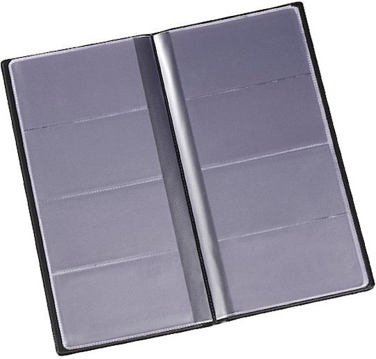 Държач за визитни картички 120x240mm 96 визитни картички визитни картички Lux Biurfol Черен