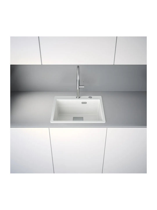 Franke Mythos Chiuvetă Drop-In din Granit Lichid 59x51cm Alb