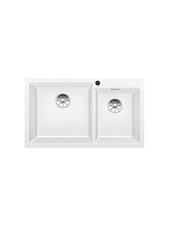 Blanco Infino Silgranit Puradur 527640 Drop-In Мивка Ляв от Синтетичен Гранит Ш86xД50см Бял
