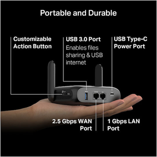 TP-LINK BE3600 Ασύρματο Router Wi‑Fi 7