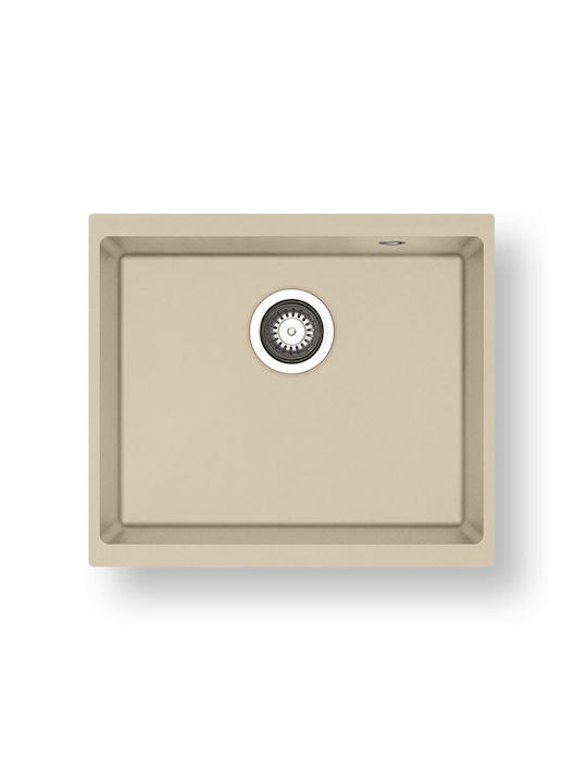 Pyramis Ithaka 1b Undermount Kitchen Sink from Synthetic Granite L50xW40cm