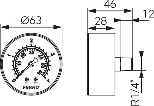 Ferro Case with Manometer