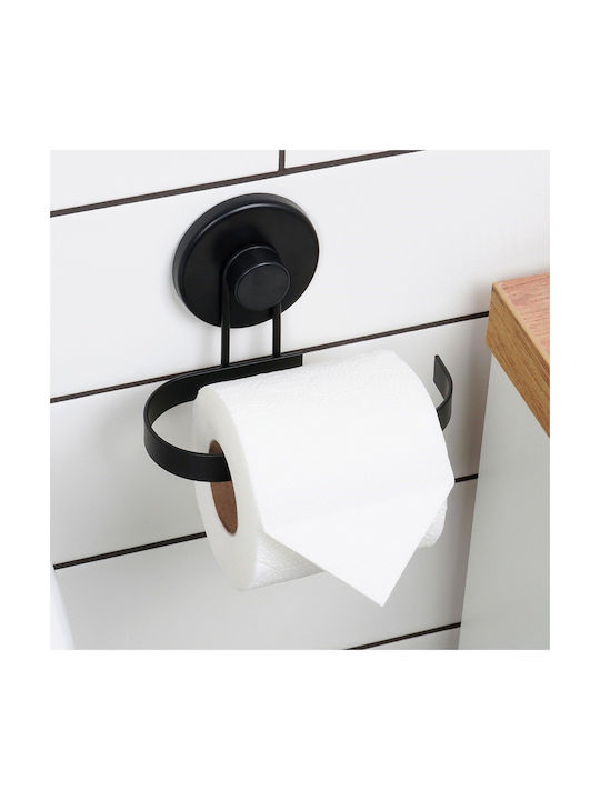 Paper Holder Metallic with Suction Cup Black