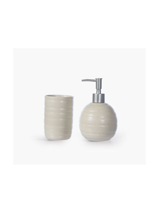 Nef-Nef Homeware Create Ποτηροθήκη Κεραμική Εκρού