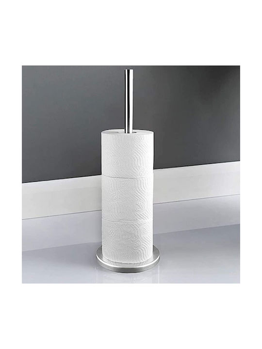 Floor Paper Holder Silver