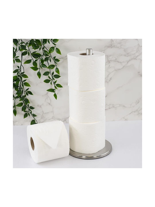 Floor Paper Holder Silver