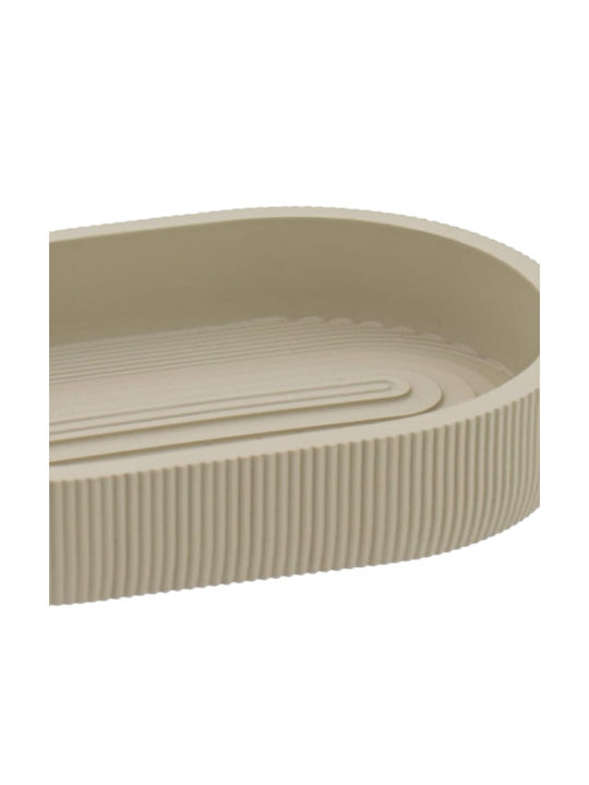 Soap Dish Resin Beige