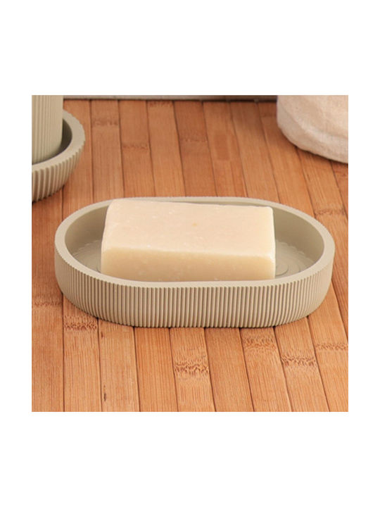 Soap Dish Resin Beige