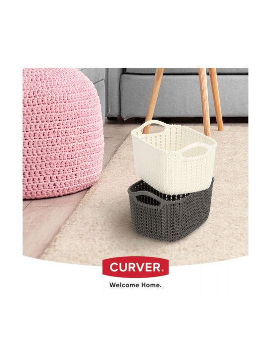 Curver Knit Επιτραπέζια Θήκη Οργάνωσης Πλαστική Καφέ